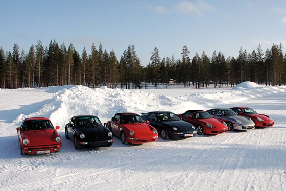 Porsche testet Youngtimer-Winterreifen in Rovaniemi am Polarkreis (Foto: Porsche)