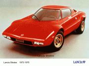 Schon die Zivilversion des Lancia Stratos beeindruckt durch ihren sportlichen Auftritt (Foto: Lancia)
