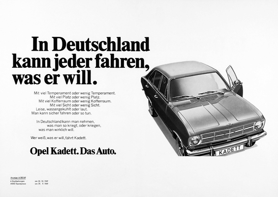 In der Werbung verteilt Opel auch gerne mal einen Seitenhieb auf den Wettbewerber in Wolfsburg (Abb. Opel)